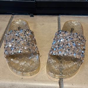 Weeboo Glitter Jelly Slides Size 7